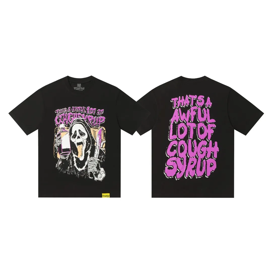 # Black ｜ THAT'S A AWFUL LOT OF COUGH SYRUP In Stock T （fabric):32 Sizes（size）：S-M L X L （colour）： Black